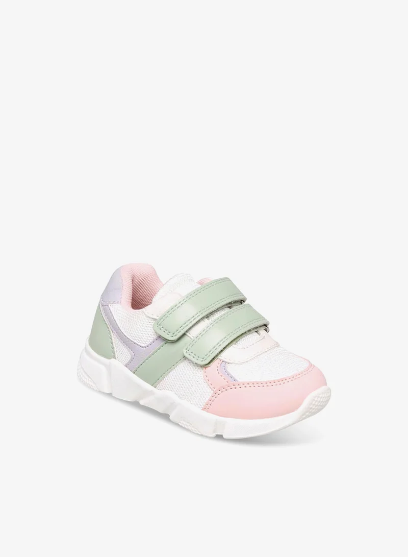 Barefeet Panelled Sneakers with Hook and Loop Closure