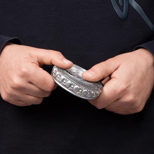 CraftyCrocodile Metal Ribbon for Decor Craft - Decorative Silver Trim for Crafting - 0.8", 3 Yards Long - Image 4