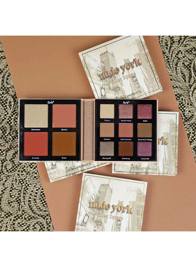 Rude Nude York Face & Eye Palette