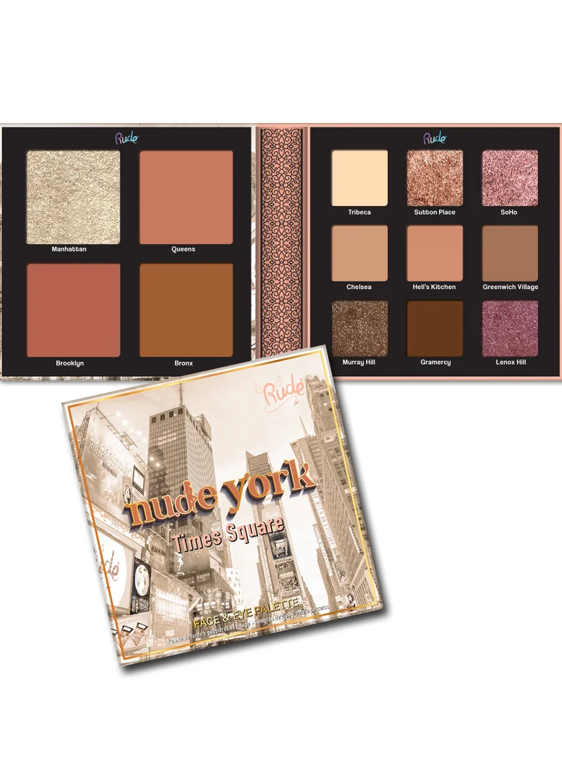 Rude Nude York Face & Eye Palette