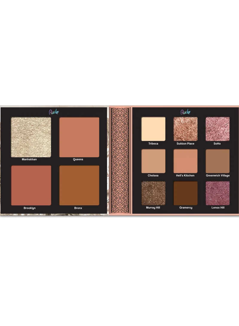 Rude Nude York Face & Eye Palette