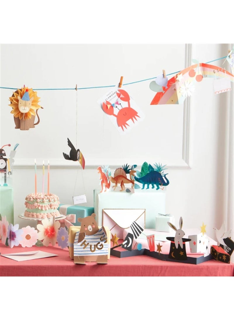 Meri Meri - Crab With Bunting Card - Cancer Greeting Card  - Image 4