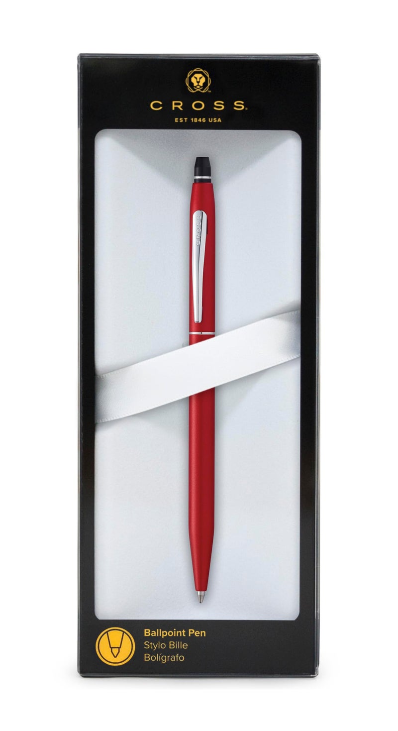 Cross Click Refillable Ballpoint Pen, Medium Ballpen, Includes Bonus Refill, Premium Gift Box - Crimson Lacquer - Image 4
