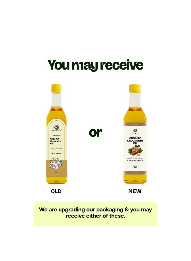 Homegrown HG Organic Groundnut Oil ( Pack of 2 ) - Image 4