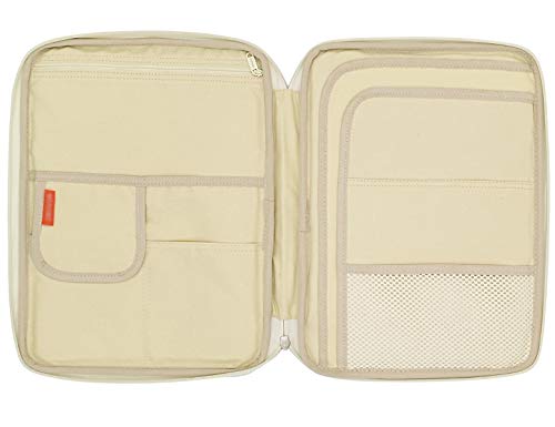 El-fmly Travel Document Organizer A4 Document Holder Zipper Portfolio Organizer Portable Folder Pouch for Office Business, Black - Image 3