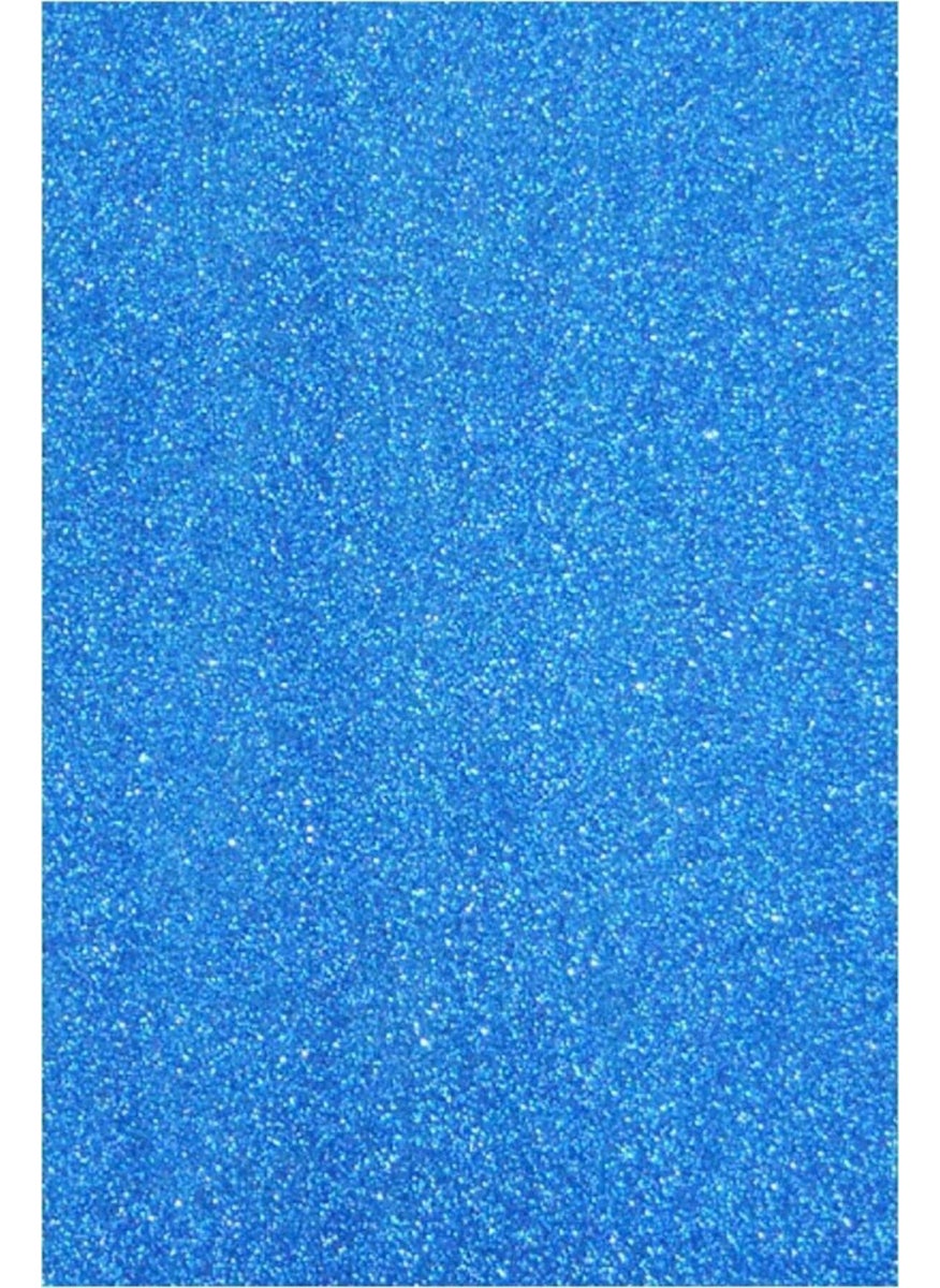 Ticon A4 Glitter Adhesive Eva 20 Pieces 20 x 30 cm Blue  - Image 4