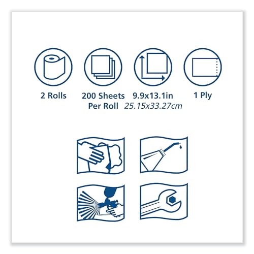 Tork ShopMax Heavy Duty Centerfeed Paper Towel Blue W22, High Absorbency, 450 Sheets, 450338 - Image 4