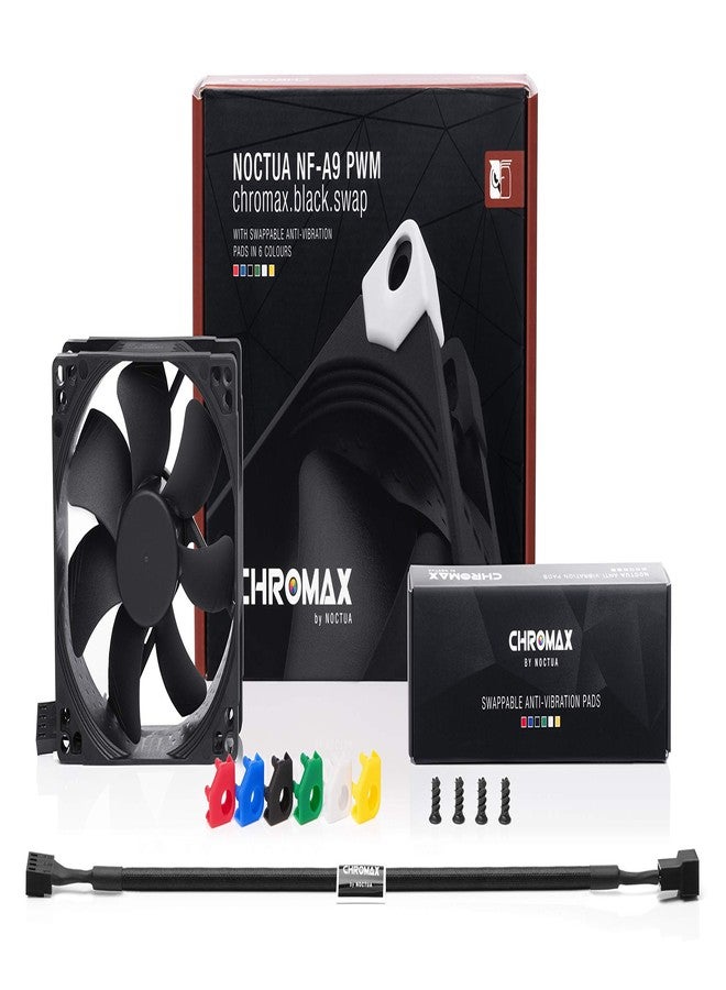 Noctua NF-A9 PWM chromax.Black.swap, Quiet Fan, 4-Pin (92mm, Black) - Image 3