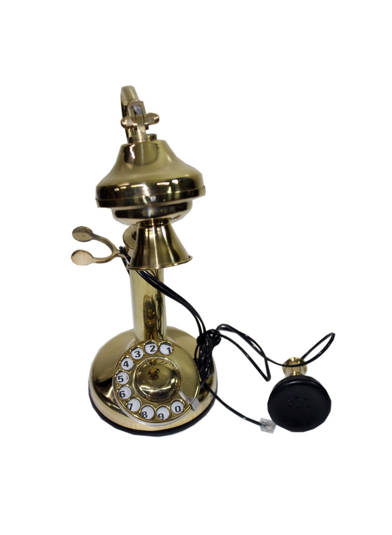 Latas Vintage Candlestick Phone Rotary Dial Telephone Wired Landline Home Decor - Image 1