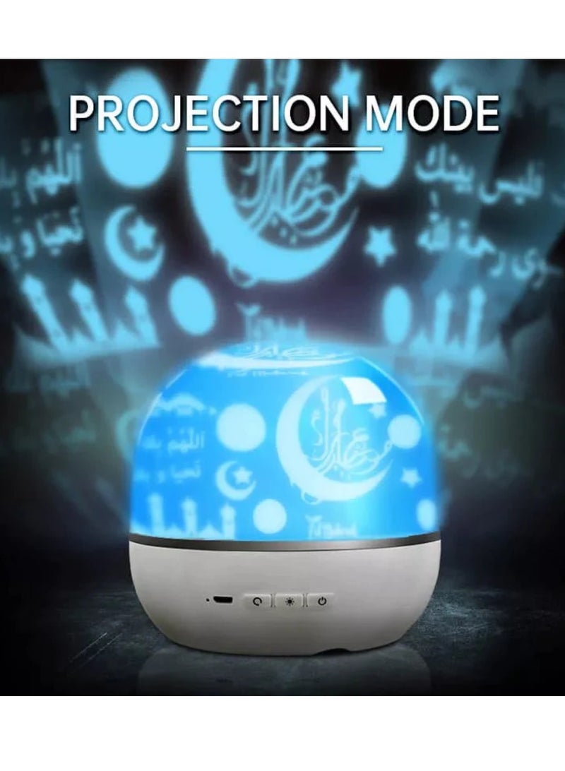 إيكوانتو مكبر صوت للقرآن الكريم مع تطبيق مصباح إسقاط ضوئي ملون قابل للتغيير وجهاز عرض رقمي للتحكم عن بعد ومصباح ليلي ومشغل القرآن الكريم وجهاز عرض مكبر صوت للقرآن الكريم - Image 4