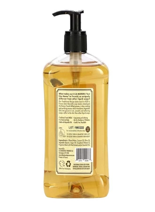 A La Maison De Provence Liquid Soap For Hand Body Honeysuckle 16.9 fl oz 500 ml  - Image 2