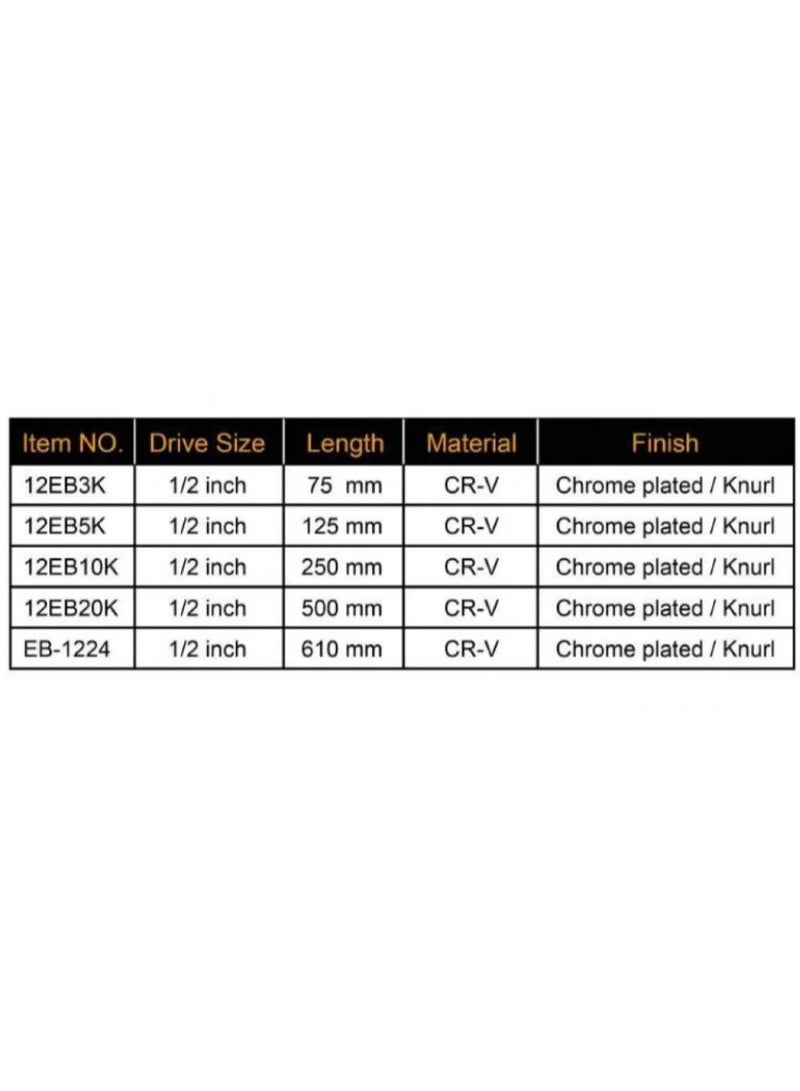 تاور توصيلة حبوب 1/2" 125 مم  TOWER 12EB5K - Image 2