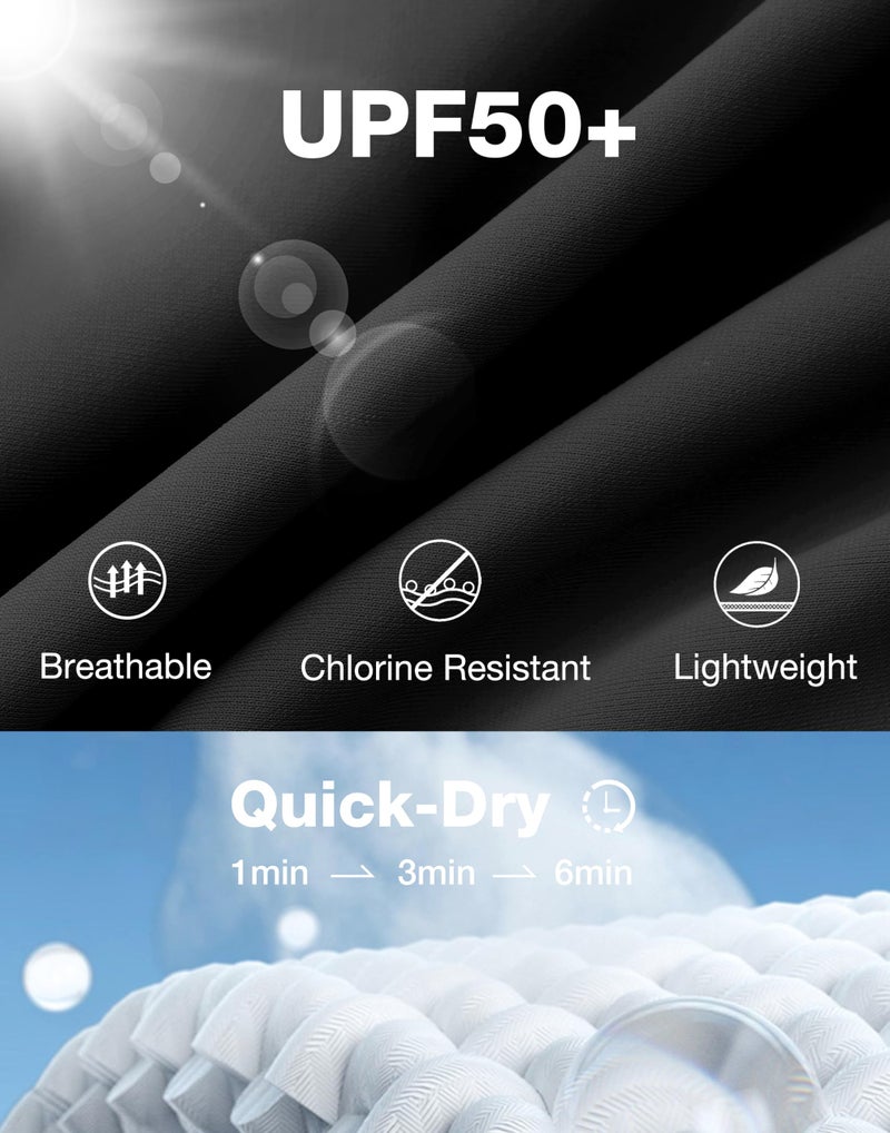 Soothfeel Women's Swim Skirt with Pocket High Waisted Ruffle Tummy Control Tankini Swimsuit Bathing Suit Bottoms (Black,XXL) - Image 5