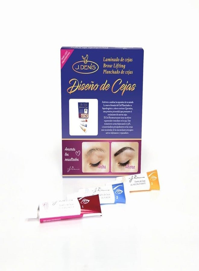 Eyebrow and Lash Lamination Kit J DENIS | At Home DIY and Salon Use | Professional Brow Lamination Kit and Lash Lift | Instant Lift For Fuller Eye Brows and Longer Eyelashes - Image 2