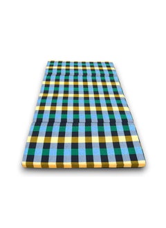 ATOOTFUSION ATOOTFUSION Foldable Foam Mattress Single Bed Folding Single Bed Matterss for Floor Travelling Light Weight Multicolor 4 Fold 72X36X2 Foldable Mattress  - Image 2