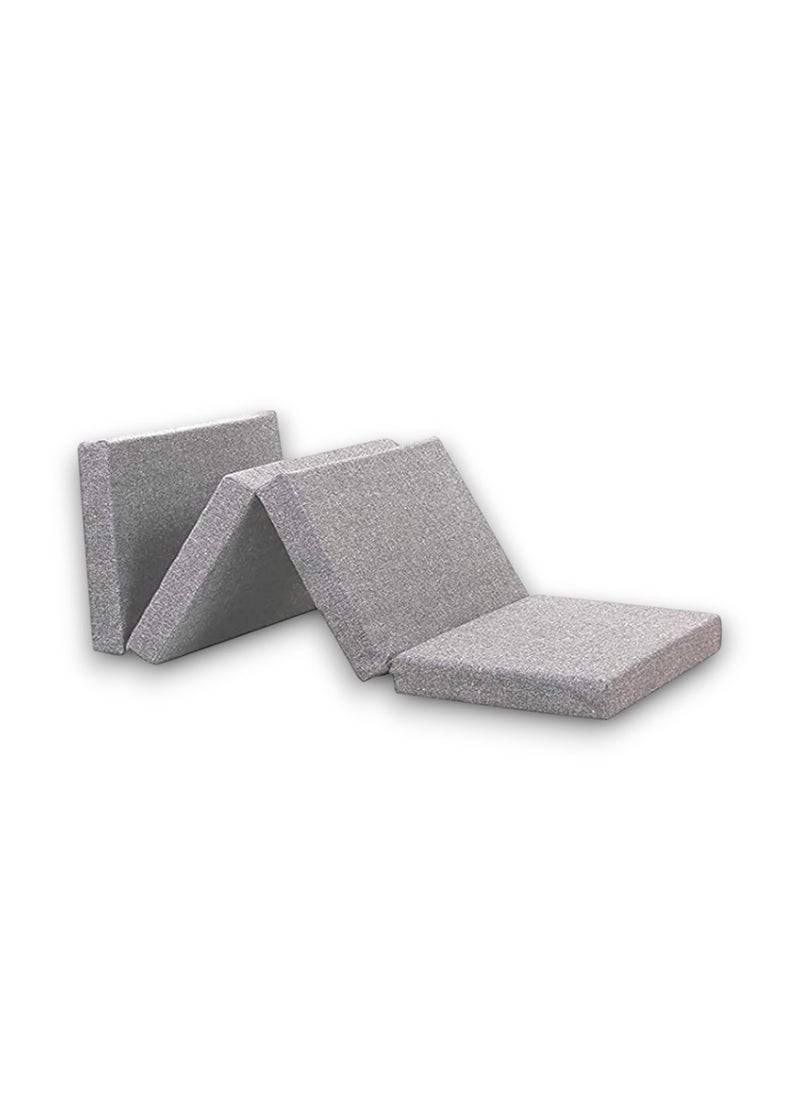 ATOOTFUSION ATOOTFUSION Foldable Foam Mattress Single Bed Folding Single Bed Matterss for Floor Travelling Light Weight Multicolor 4 Fold 72X36X2 Foldable Mattress  - Image 3