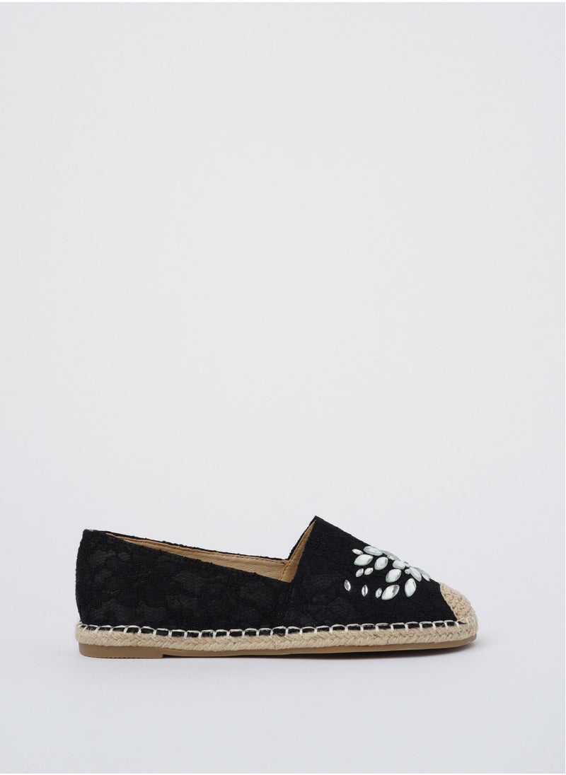 Jove - JOVE Women's Casual Espadrilles BLACK - Image 1