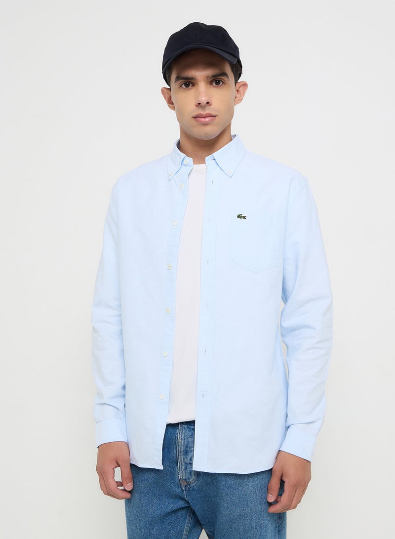 لاكوست قميص أكسفورد بقصة عادية - Image 1