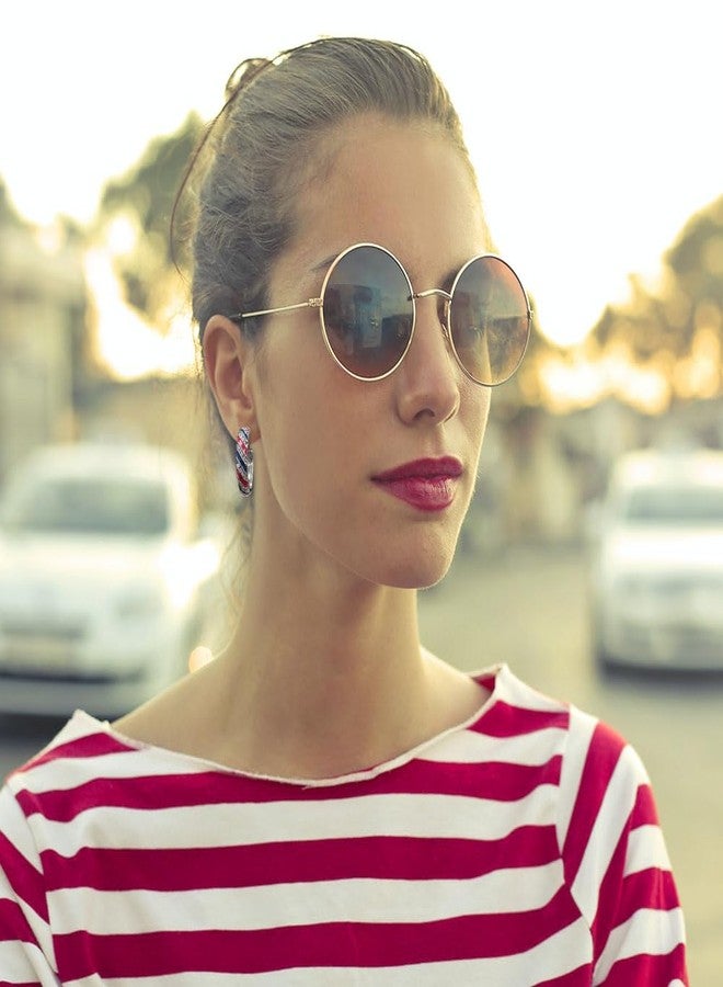 Madison Tyler Hypoallergenic Earrings | 4th of July Hoop Earrings | Americana Flag Independence Day Earring for Women | Patriotic Earrings Holiday Gifts - Image 2