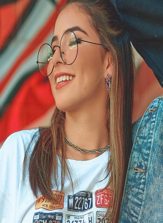 Madison Tyler Hypoallergenic Earrings | 4th of July Hoop Earrings | Americana Flag Independence Day Earring for Women | Patriotic Earrings Holiday Gifts - Image 4