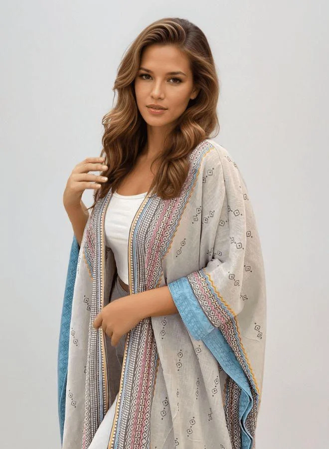 مشروع بلا اسم Boho Chic: Fatina - Abaya & Scarf Set