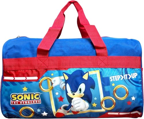 Ruz 18 Inch Kids Duffel Bag Overnight CarryOn Travel And Sports Bag Sonic The Hedgehog - Image 1