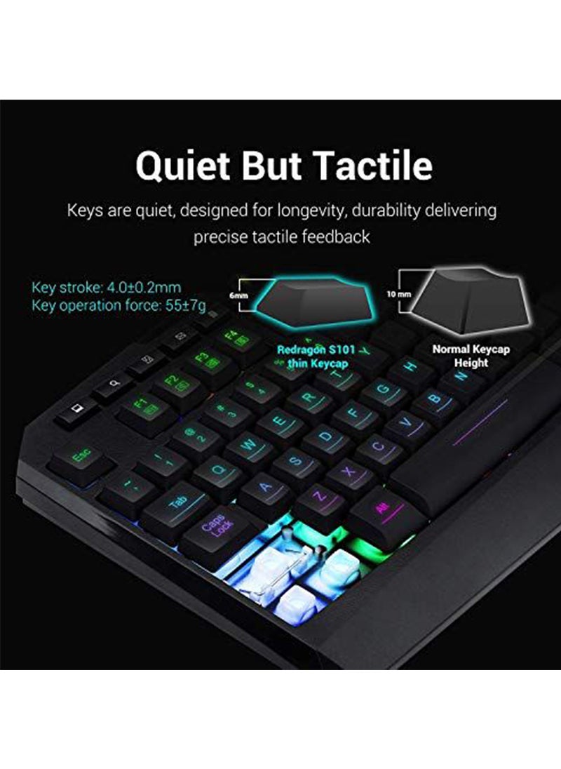 Mahmayi - Mahmayi Redragon S101-3 Gaming Keyboard and Mouse Combo - Image 1