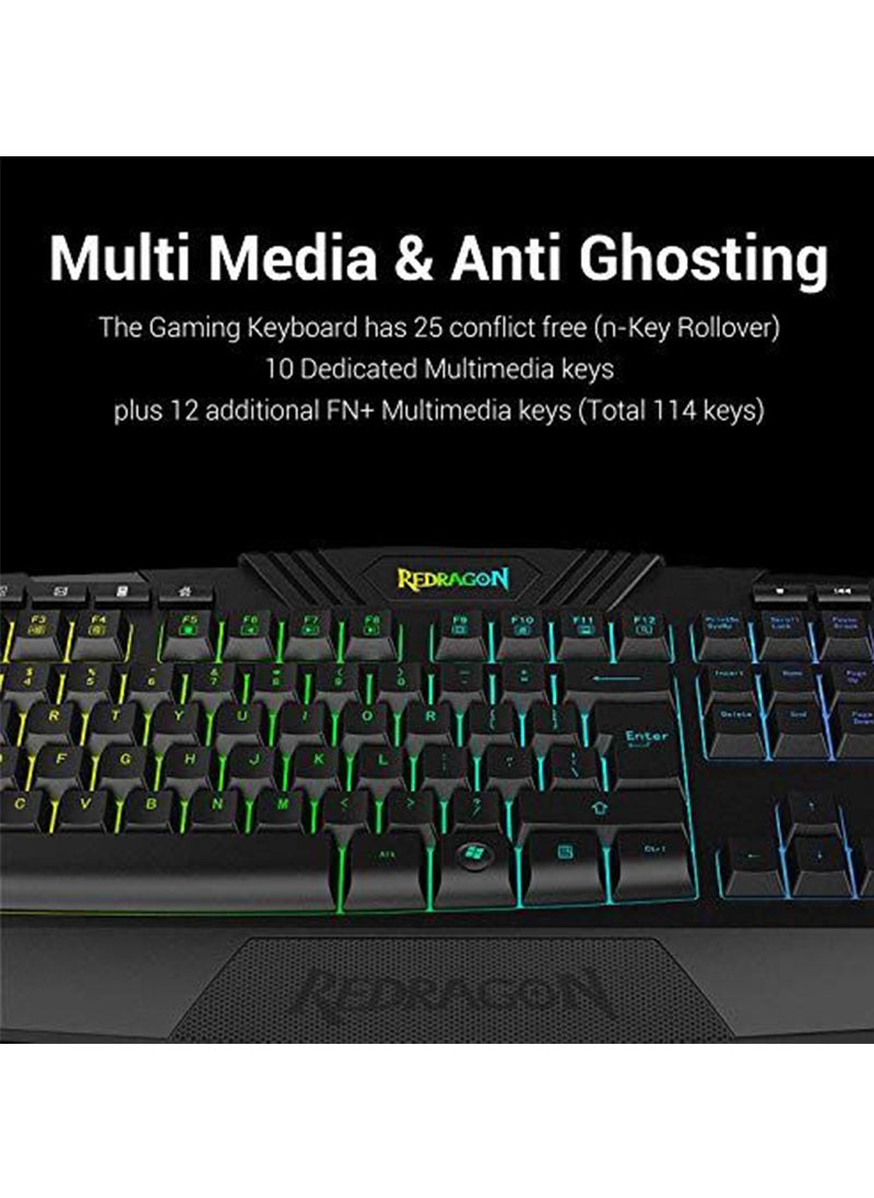 Mahmayi - Mahmayi Redragon S101-3 Gaming Keyboard and Mouse Combo - Image 1