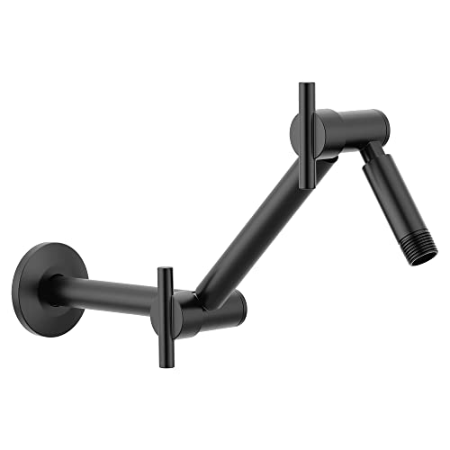 MOEN 16 in Pivoting Adjustable Shower Arm S116BL Matte Black