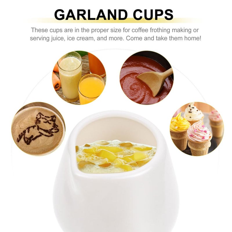 Ceramic Creamer Pitchers 6pcs Medium Size Sauce Dispensers Milk Jugs Kitchen Supply Cups - Image 4