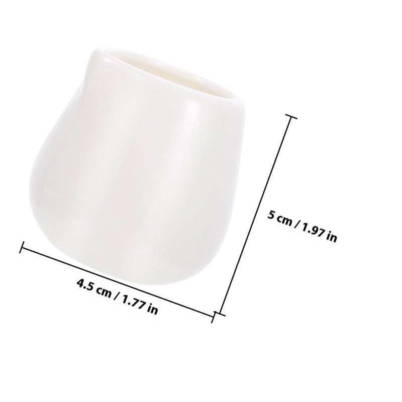 Ceramic Creamer Pitchers 6pcs Medium Size Sauce Dispensers Milk Jugs Kitchen Supply Cups - Image 3