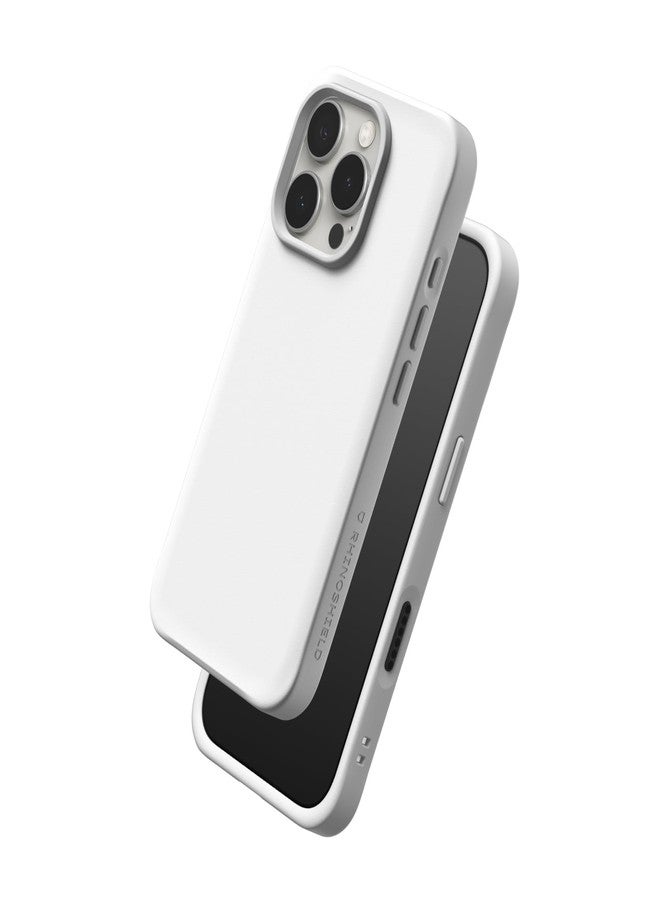 RhinoShield Case Compatible with [iPhone 16 Pro Max] | SolidX - Slim Reinforced Protective Case with Shock Absorbing Design and 3.5M Drop Protection - White - Image 1