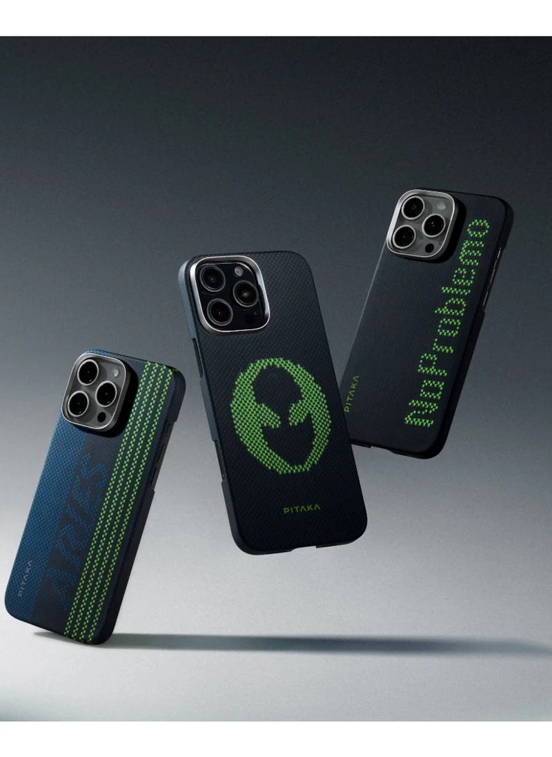 بيتاكا Pitaka Aries حافظة منسوجة باللمس لهاتف iPhone 16 Pro Max (بطاقة الائتمان)  - Image 3