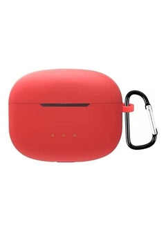 ماركة غير محددة جراب حمل من ilicone متوافق مع Anker Soundcore Life P3 ، غطاء محمول مقاوم للخدش ومقاوم للصدمات مع حلقة تسلق (أحمر)  - Image 2