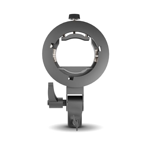 Welborn Multipurpose S2 Type Speedlite Bracket for Round and Regular Head & Bowens Mount Accessories Like Softbox, Reflector, Snoot, Photo Umbrella and Barndoor Kit, Proudly Make in India - Image 1