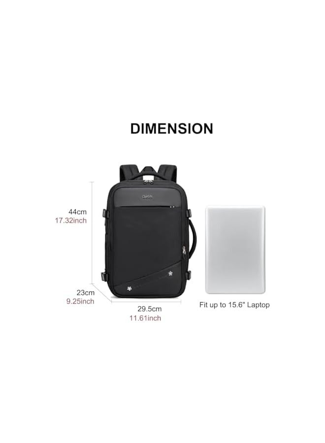 PROMASS Laptop Backpack for Women, Carry On Travel Backpack with USB Charging Port, 15.6inch Laptop Backpack with Tablet Compartment Flight Approved, Water-resistant Backapck  - Image 5