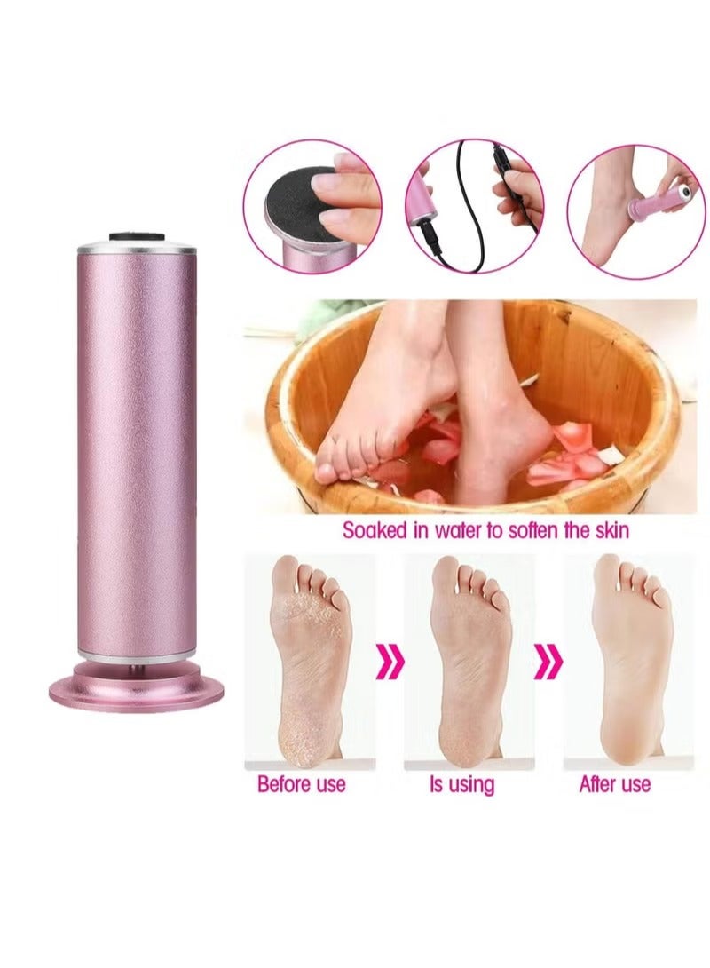 Milatech Electric Callus Remover, Foot File Pedicure Tool with Speed Controller and 60pcs Replacement Sandpaper Disk for Men Women Dead Dry Crack Skin Calluses - Image 2