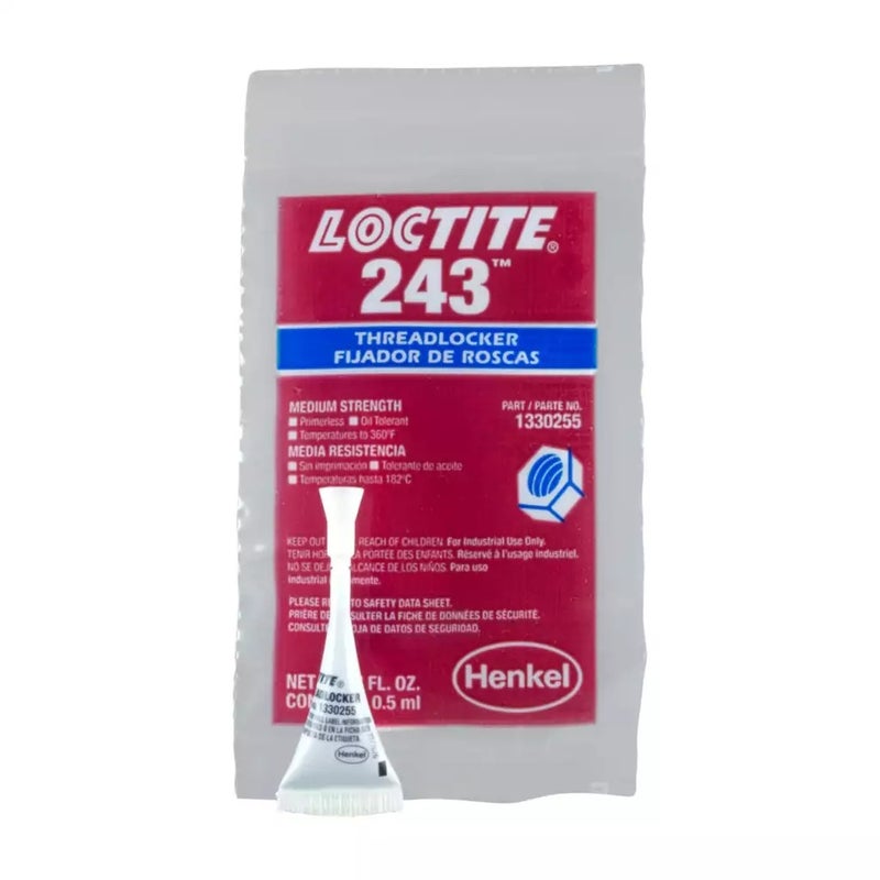 Loctite 243 Medium Strength Blue Threadlocker 50ml Anti-Loosening Bolt and Nut Adhesive