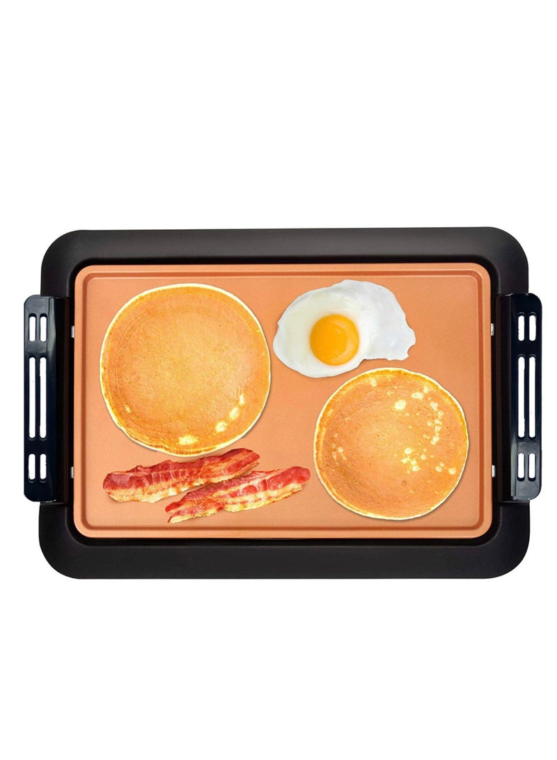 Indoor Smokeless Grill Electric Grill Ultra Nonstick Electric Grill Dishwasher Safe Surface, Temp Control, Metal Utensil Safe, Barbeque Indoors with No Smoke!  - Image 3