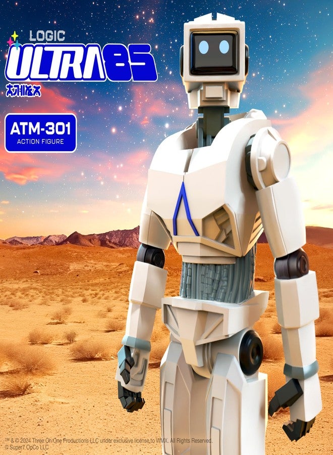 Super7 Logic ATM-301 (Ultra 85) - 3.75" Logic Action Figure Classic Sci-Fi and Hip Hop Collectibles and Retro Toys - Image 5