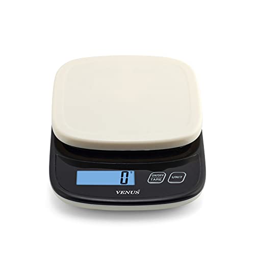 Venus Digital Kitchen Weighing Scale&Food Weight Machine For Health,Fitness,Home Baking&Cooking Scale,2 Year Warranty&Battery Included (Weighing Scale Without Bowl) Capacity 10 Kg,1 Gm,White - Image 2