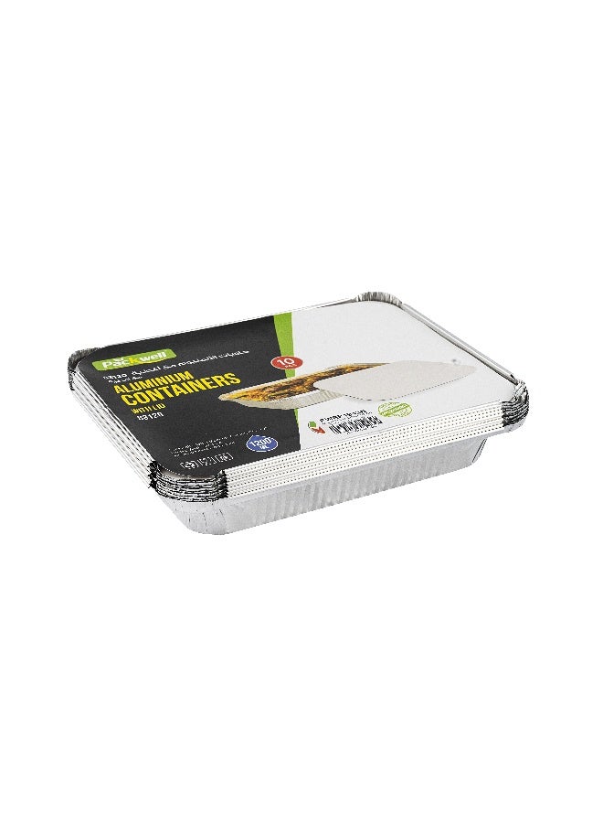 packwell عبوة Packwell من الألمنيوم مع غطاء 10 قطع كومبو - Image 2