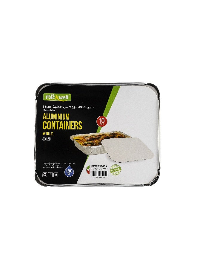 packwell عبوة Packwell من الألمنيوم مع غطاء 10 قطع كومبو - Image 4