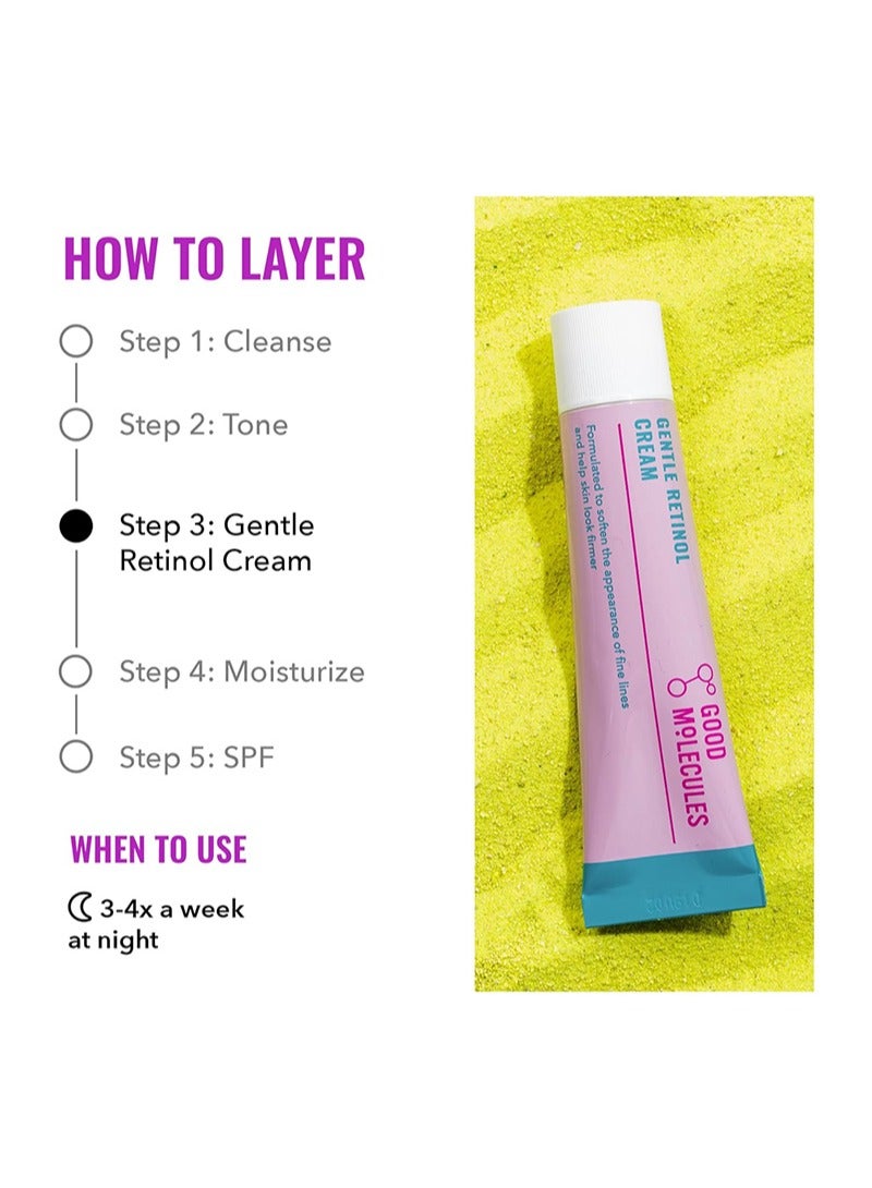 كريم ريتينول لطيف من غود موليكولز - كريم ليلي يحتوي على ريتينول وباكوشيول - للخطوط الدقيقة، التفاوت اللوني - للعناية بالبشرة المضادة للشيخوخة للوجه - Image 5