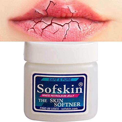 SOFSKIN USA Brand Lip Care 100 Pure White Petroleum Jelly IP No Smell pH 55 No skin allergy  10 gm  20 Jars - Image 5