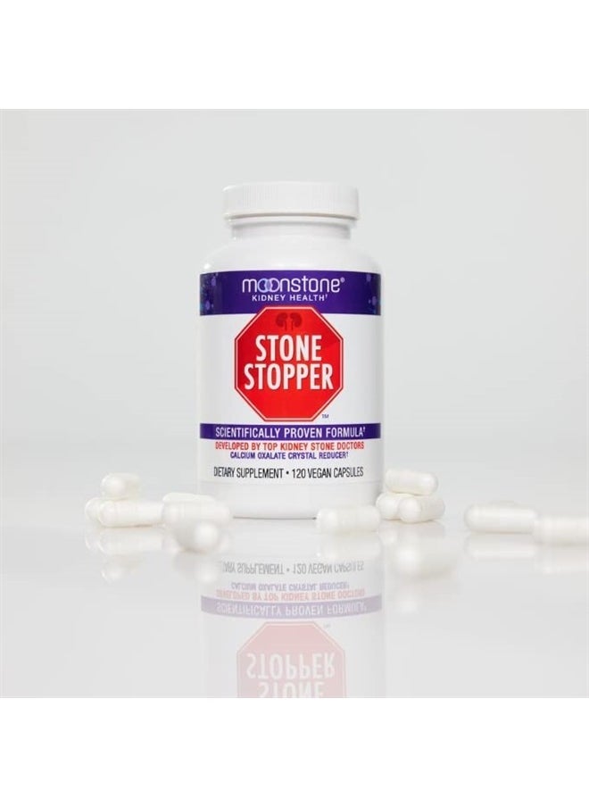 Moonstone - Kidney Stone Stopper Capsules - Kidney Cleanse & Support for Stones Prevention, Kidney Health & Detox Supplement, Chanca Piedra Alternative, pH Balance, Developed by Kidney Doctors (1 Pack) - Image 1