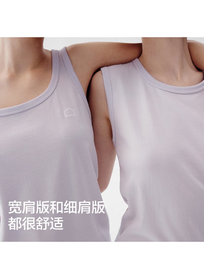 Bananain Cotton 301h Women's Tank Top, 100% Pure Cotton Wide Shoulder All-cotton Loungewear, Spring And Summer Sleeveless No Side Seam Pajamas