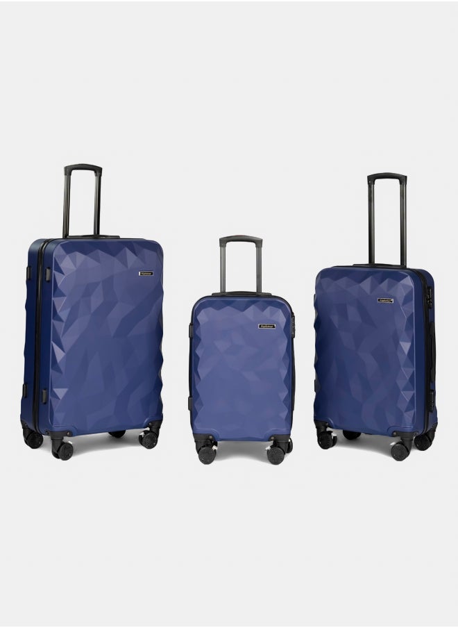 Hammer Hammer Luggage Diamond Set 3 Pieces 28 / 24 / 20 - 100% Pure ABS Material - One Year Warranty + 2 Year Free Maintenance  - Image 1