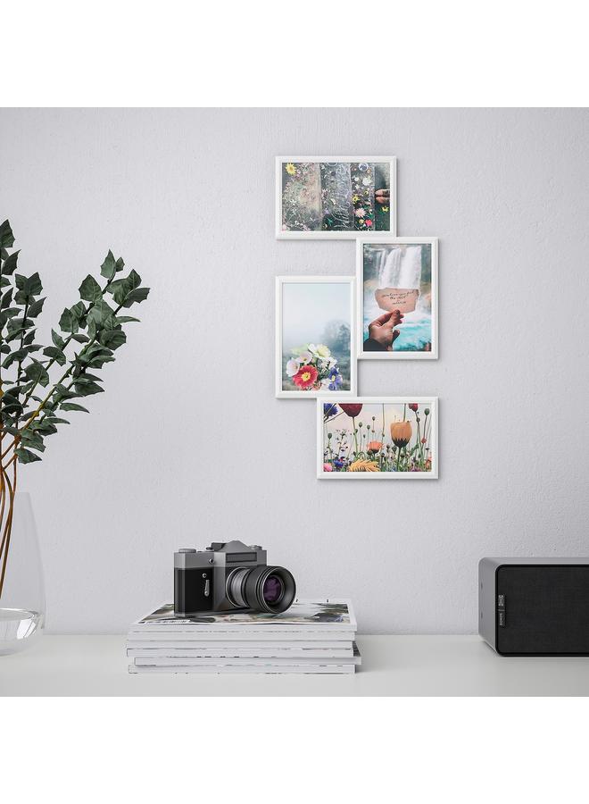 Collage frame for 4 photos, white, 21x41 cm  - Image 3