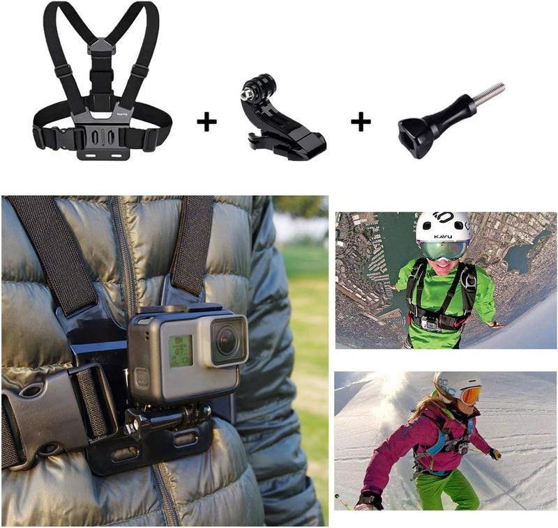 Suptig Accessories Kit Compatible for Gopro Hero 13/Hero12/11/10/9/8/7/6/5/4/3/3+/2/Session gopro Max2 Gopro Fusion DJI Action 5 pro/5/4/3, Insta360 X5/X4, AKASO Action Camera Accessories - Image 2